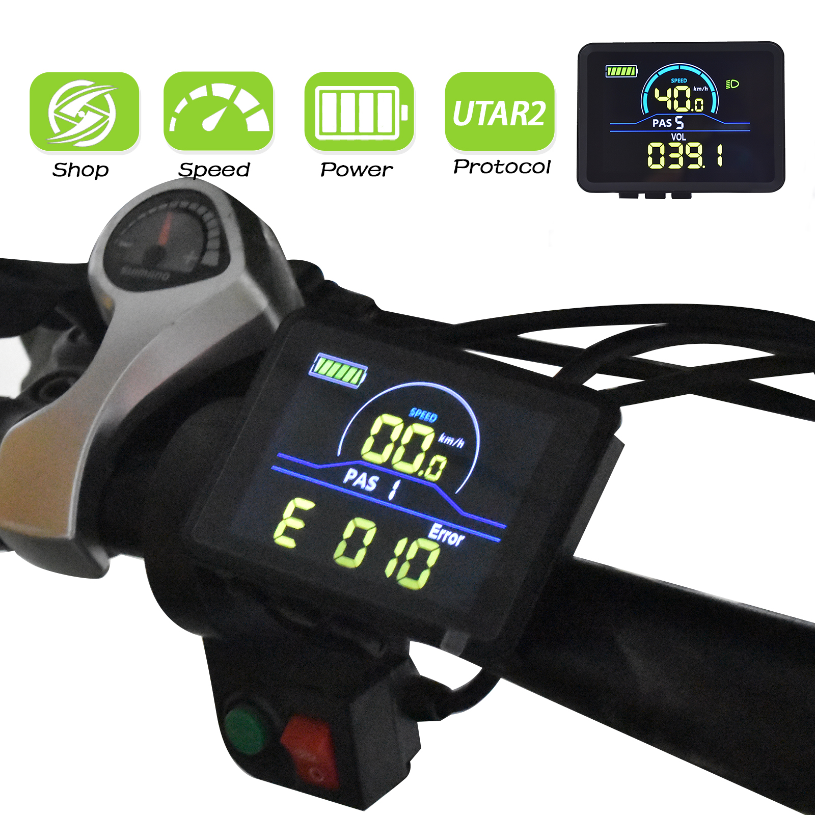 Intelligent Lcd E Bike Display Smart Screen Bicycle Accessories Odometer EBike Cycling Computer Digital Bicycle speedometer