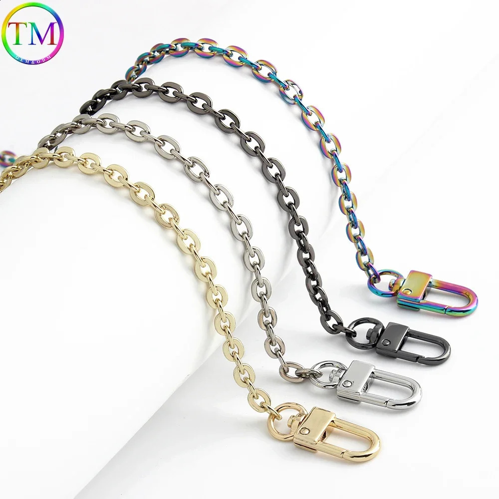 2-20pcs 60/100/120cm 6MM wide metal bag chain with iron chain womens bag cross body shoulder handle packaging chain accessories 241223