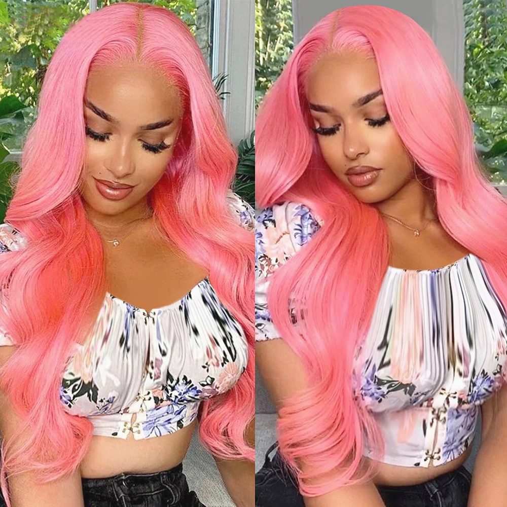 36 Inch Ombre Blonde Straight Hair Look Like Human Hair Wigs Highlight Brazilian Glueless Body Wave Lace Front Wigs Synthetic Wig With Baby Hair For W