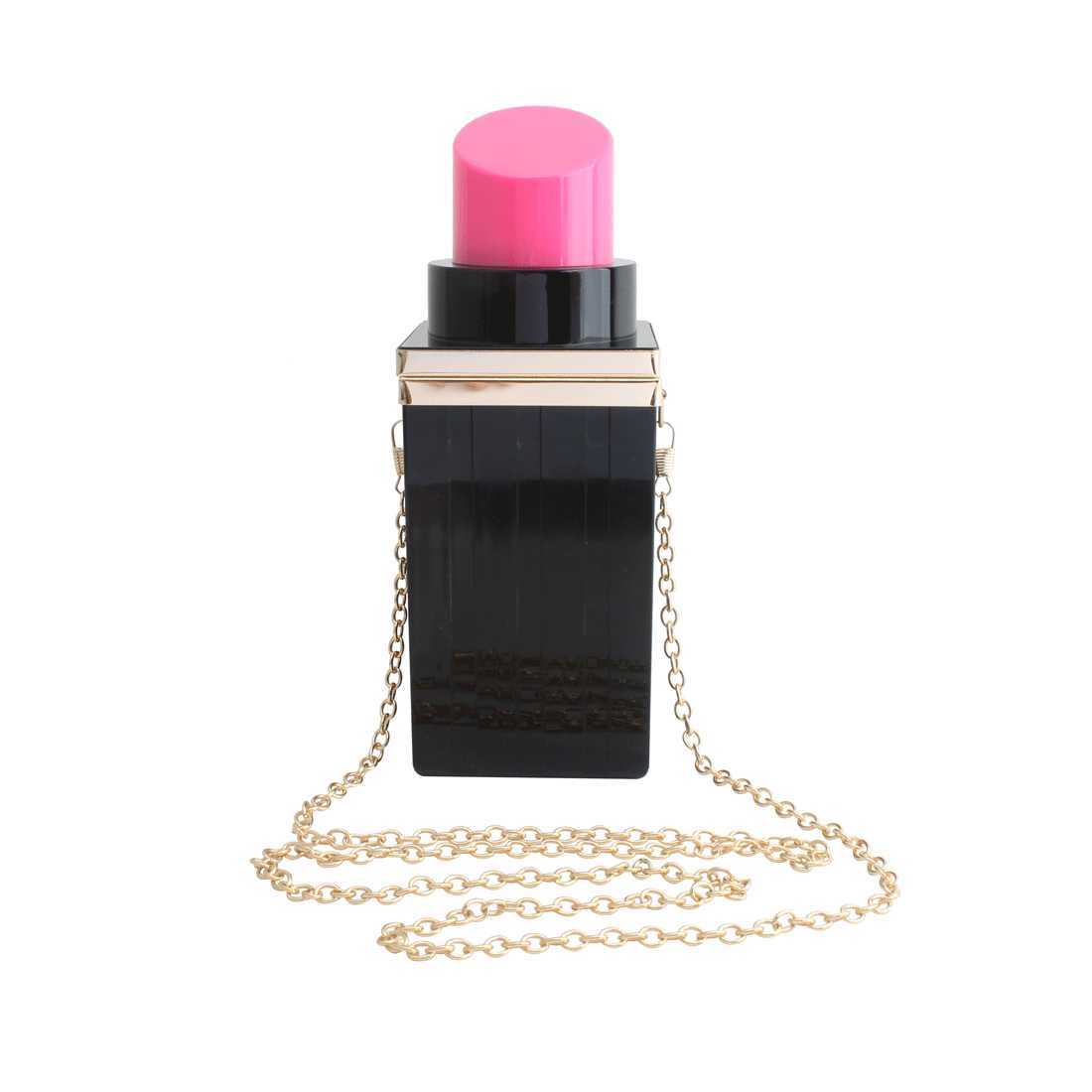 Clutch Bag Lipstick Lipstick Hand Shoulder Evening Dress Chain Dinner Mini Acrylic Handbag Handbag Womens Tote Bags 240920