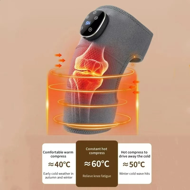 Knee Massager With 3-Speed Vibration Massage For Knee Shoulder Elbow Heating Knee Protection Old Cool Leg Warmth Massage 241224