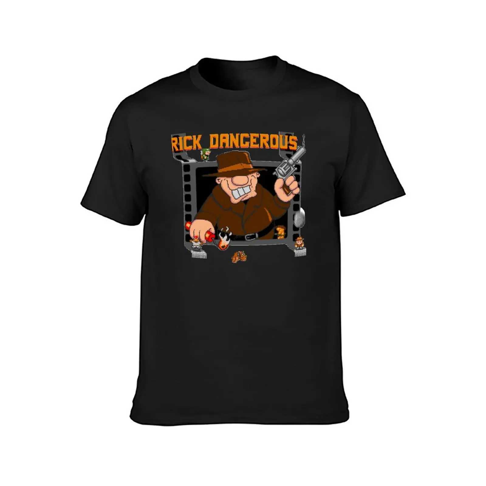 Rick Dangerous Essential T-shirt Graphics Mens White Shirt W241223