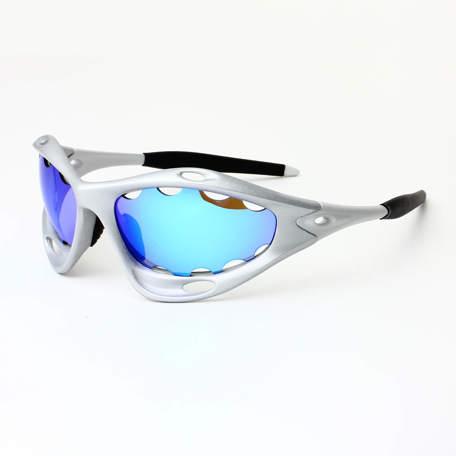 INS Outdoor Sports Cycling Sunglasses Fashion Y2K Mens Retro Windproof Driving Glasses Flat Hiking Goggles UV400 241223