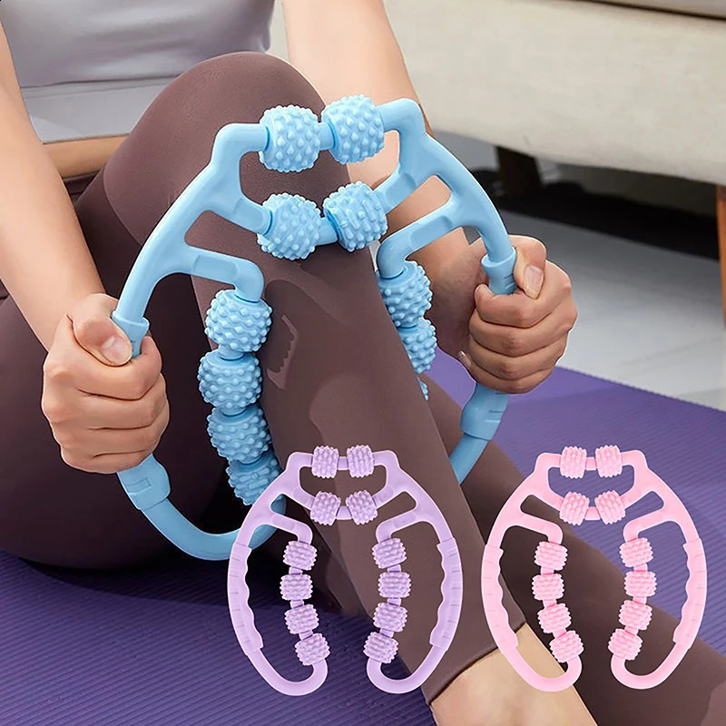 Annular Leg Clamp Massager Multi-Functional Relaxing Myofascial Release Roller Yoga Fitness Body Massage Manual Tool 241224