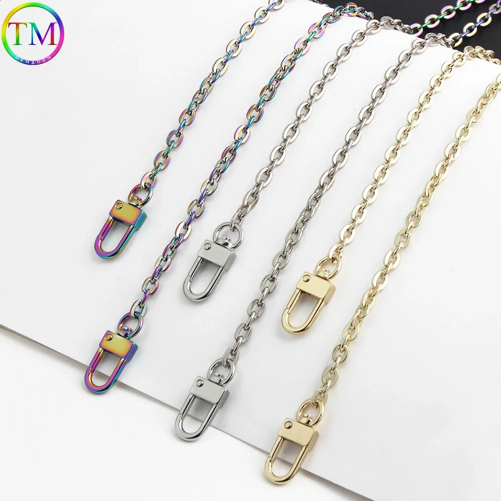 2-20pcs 60/100/120cm 6MM wide metal bag chain with iron chain womens bag cross body shoulder handle packaging chain accessories 241223
