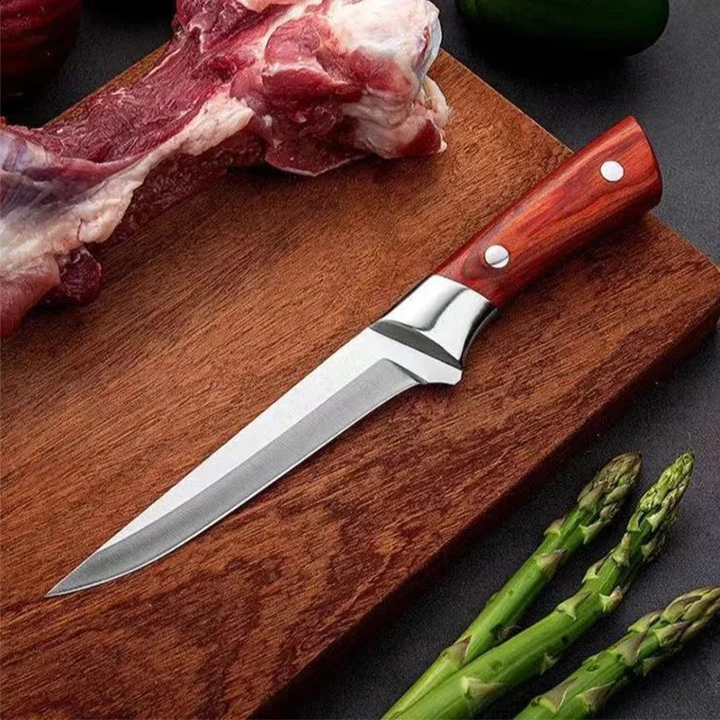 Professional meat butcher knife thick bone knife kitchen knife hand forged Srbian chef specific knife 241223CJ
