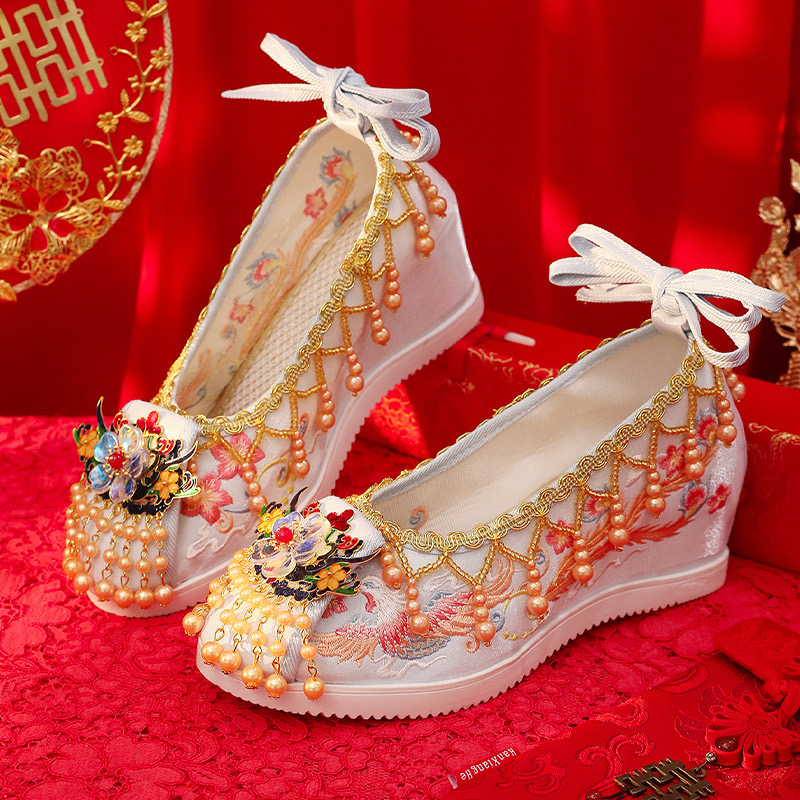 Rhie Pearl Design Suower Open Toe Sandals Retro New Wedding Bride High Heels New Sexy Summer Women Shoes