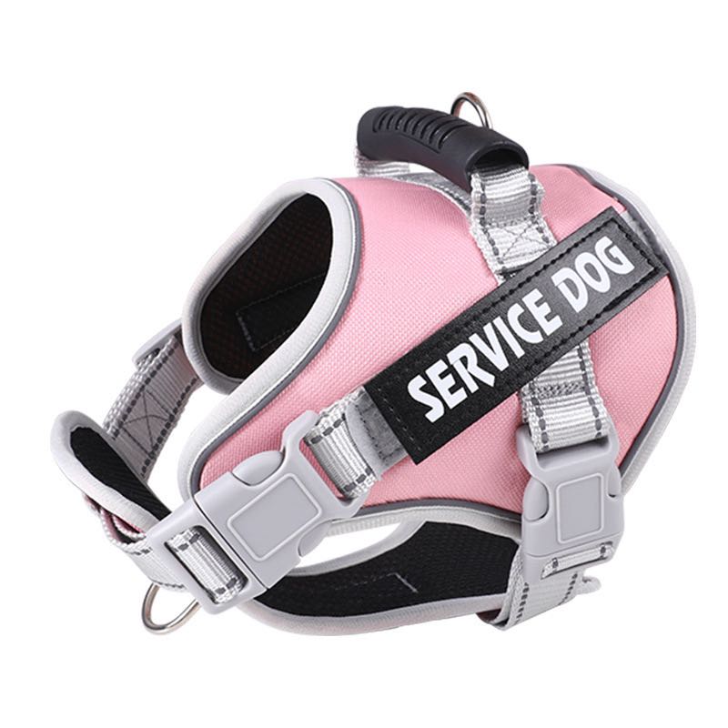 Personalised Big Dog Harness With Rubber Handle Adjustable K9 Dog Vest Service Dog Harness for Large Dog Walking Dog Accessories