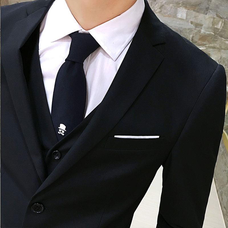 D1223Casual formal slim fit professional suits groom groomsmen wedding dress