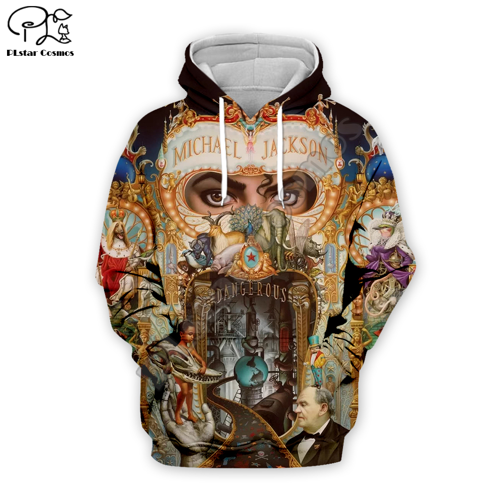 PLstar Cosmos PopStar King Singer Michael Jackson Hiphop Streetwear Pullover Unisex 3DPrint Zipper/Hoodies/Sweatshirt/Jacket s-1