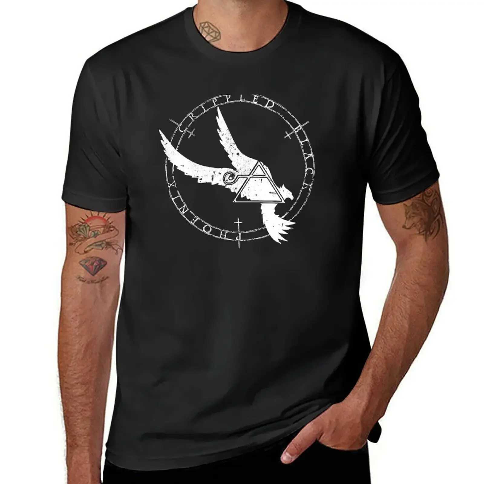 Limped Black Phoenix 205 A.D. (White V.) T-shirt oversized sports shirt fan black summer top solid color mens T-shirt W241223