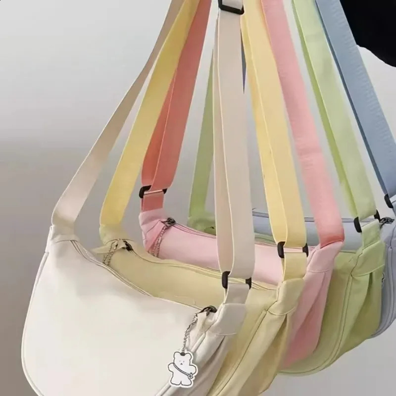 Cross Body Bags for Women 2024 Trendy Dumpling Bag Lightweight Small Tote Underarm Single Shoulder Canvas 241213