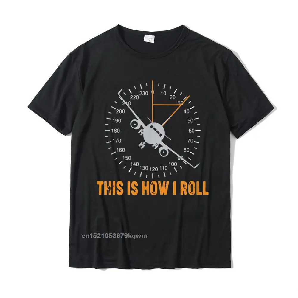 Its interesting that this is how I roll airplane pilot T-shirts cotton mens tops customized T-shirts regular fashion W241223