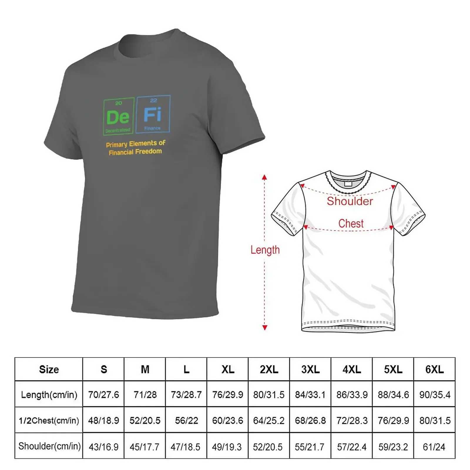 Decentralized Finance DeFi Bitcoin Cryptocurrency Fan T-shirt Solid Color Plus Size Solid Color Black Mens T-shirt W241223
