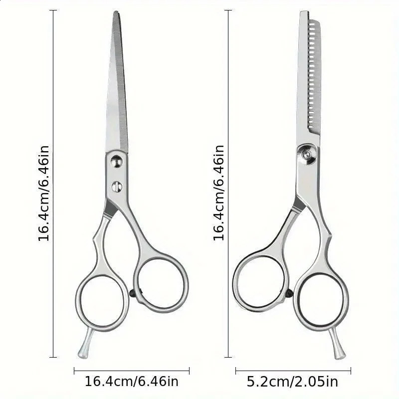 Stainless steel barber scissors professional mens barber set scissors salon cut home barber mens hair kit hair tools 241224