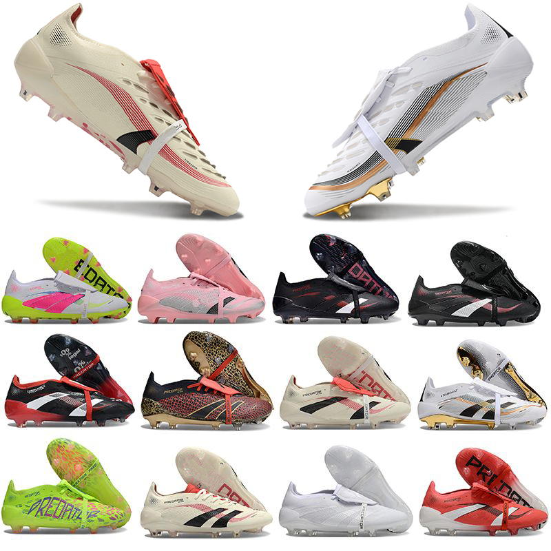 Kids Men's FG Soccer Cleats PREDAT0R 2025 Teamgeist Moments Stealth Goal Hunter Youth Football Shoes Polar Pure Mystic Victory Boots Soccer Cleats