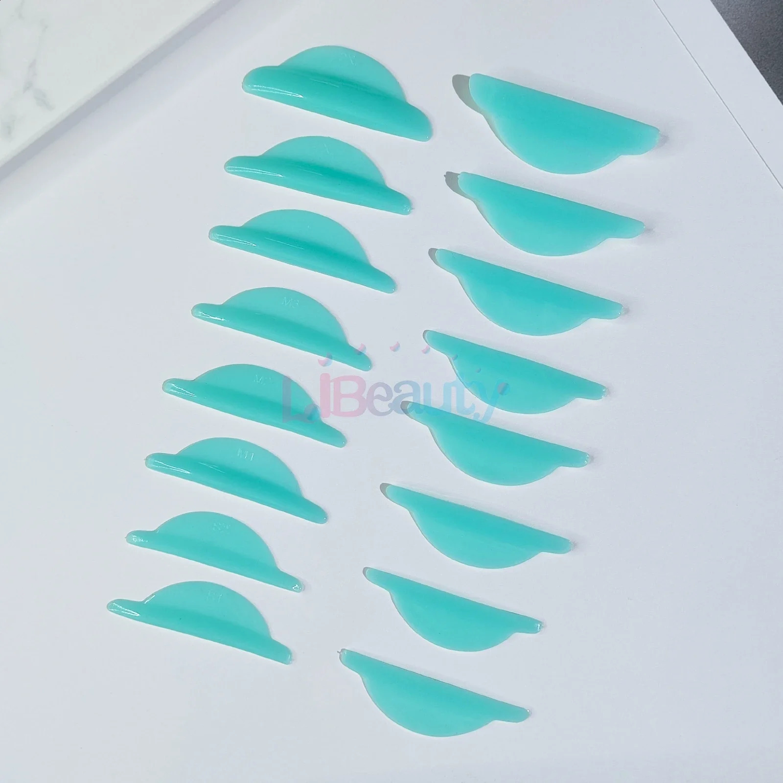 8 Pairs Glue Free Silicone Eyelash Pads Sticky Lashes Rods Shield Eyelash Curler Lash Curler ing Makeup Tools 241223
