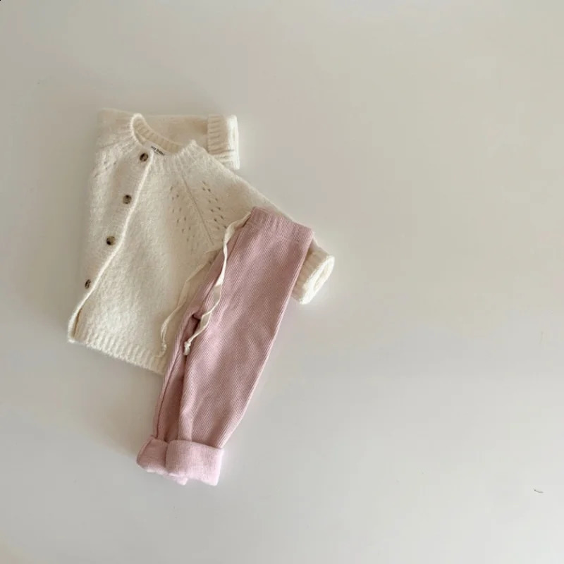 Spring Autumn Baby Girls Cardigans Coat Baby Sweater Toddler Knit Cardigans born Knitwear Long-sleeve Baby Girl Clothes 241223