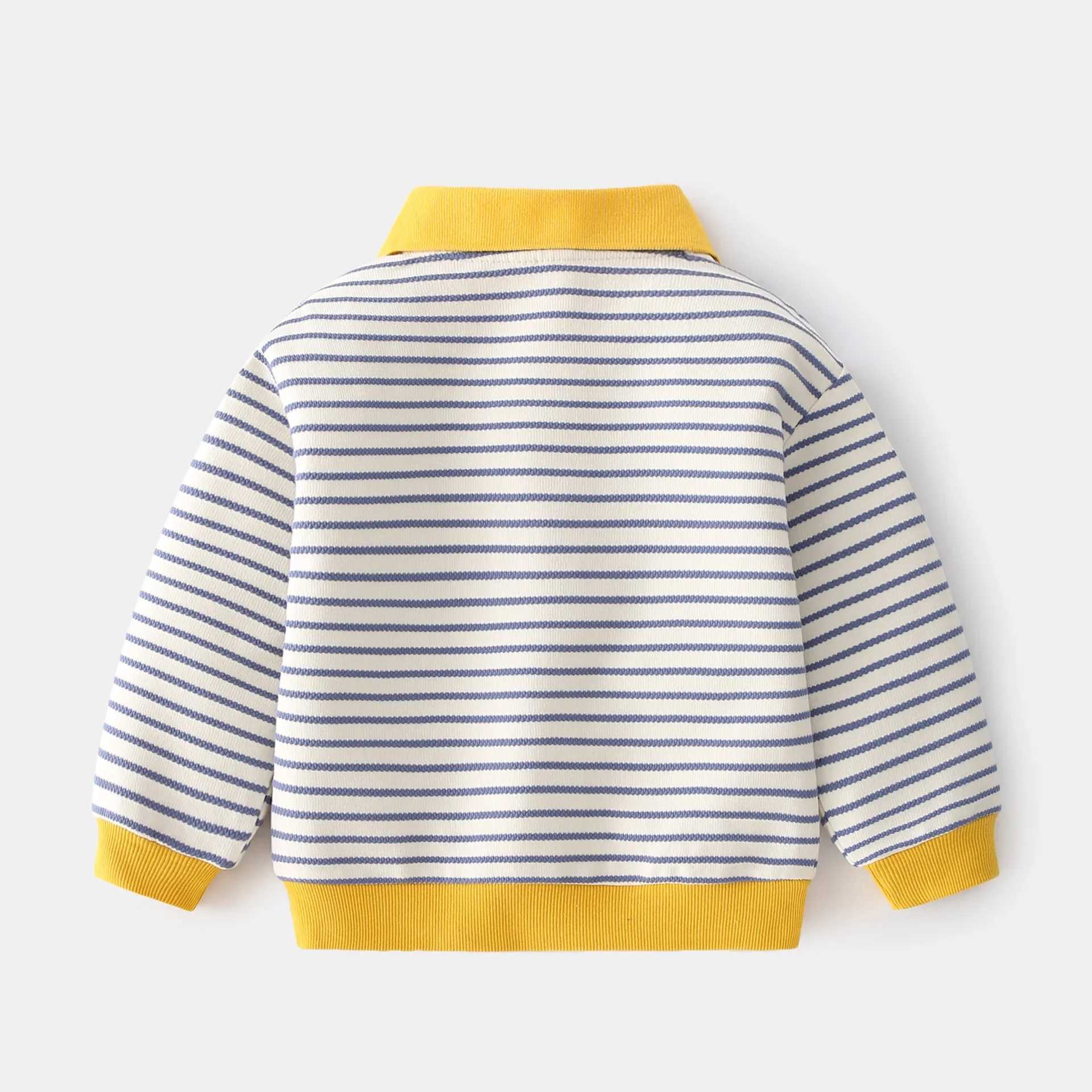 Boys polo shirt striped autumn spring clothing childrens casual sunshine 34 5 6 7 8 9 years old childrens fashionable cotton top Christmas clothing W2