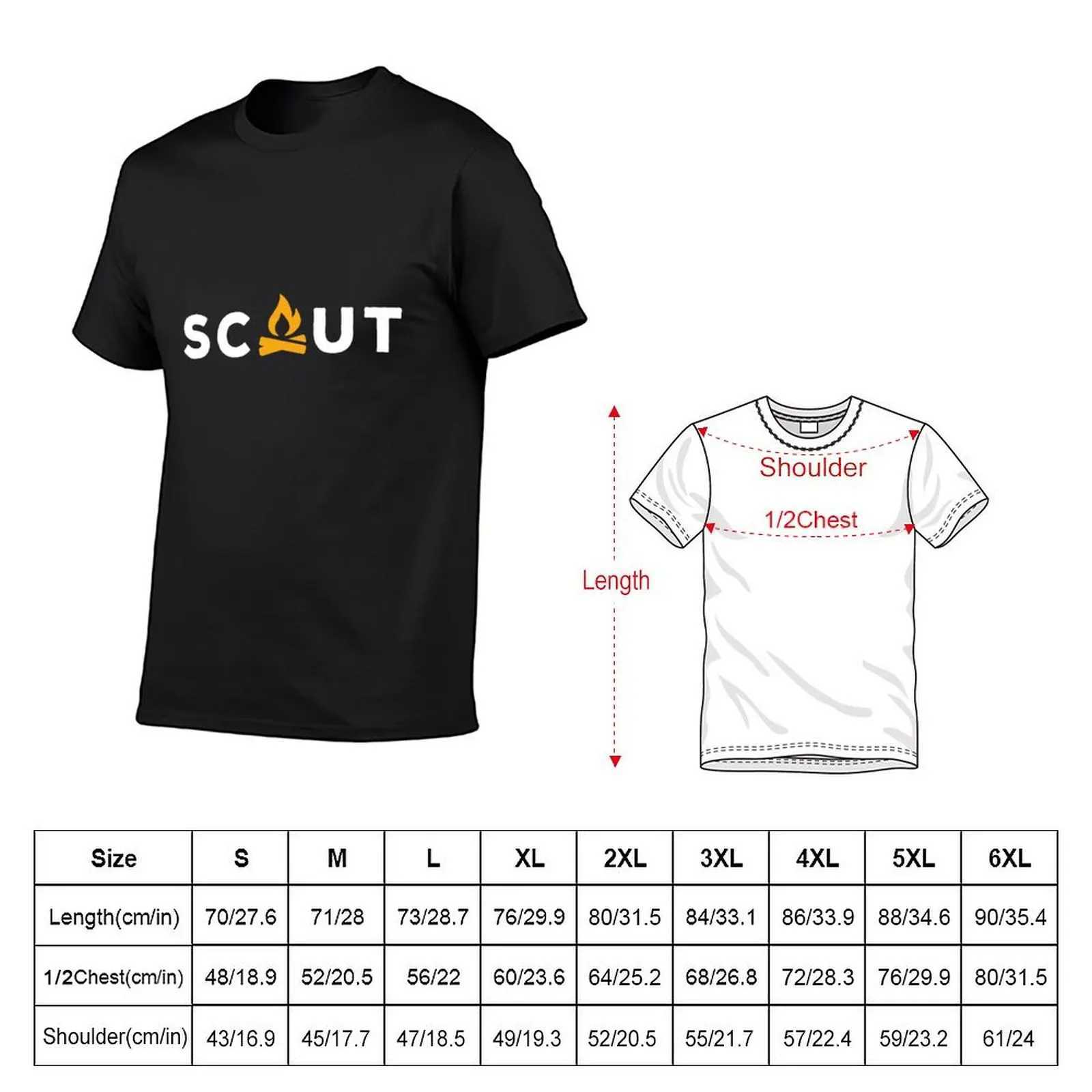 Scout T-shirt short sleeved T-shirt oversized Kavay clothing mens plain weave T-shirt W241223