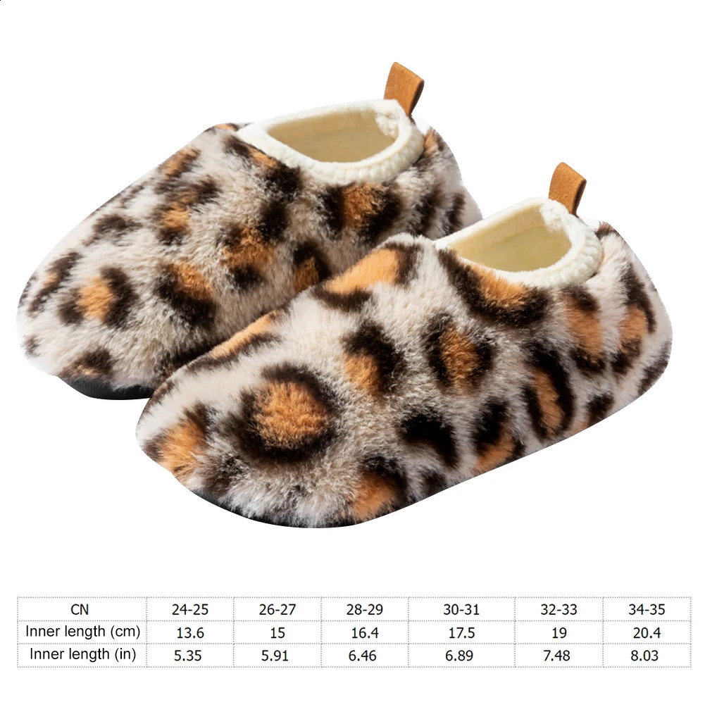 Kids Plush House Shoes Fluffy Home Slippers Non Slip Fuzzy Socks Slippers Soft Thermal Indoor Slippers for Kids Boys Girls 241223