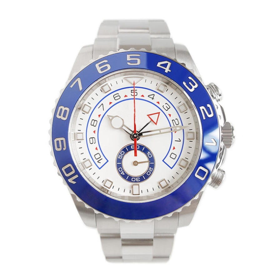 Mens watch 44MM Big Dial automatic mechanical luxury watches 2813 Two Tone Gold Stainless Steel wristwatches chronograph luminous sapphire waterproof montre 2025