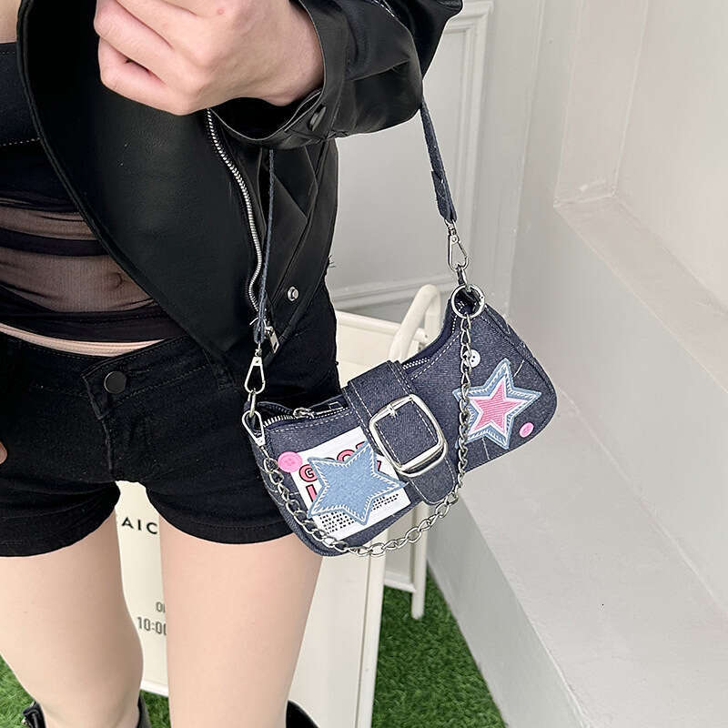 Women's Bags Handbag High End Millennium Spicy Girl Star Cowboy Underarm For Women New American Handheld Chain Bag