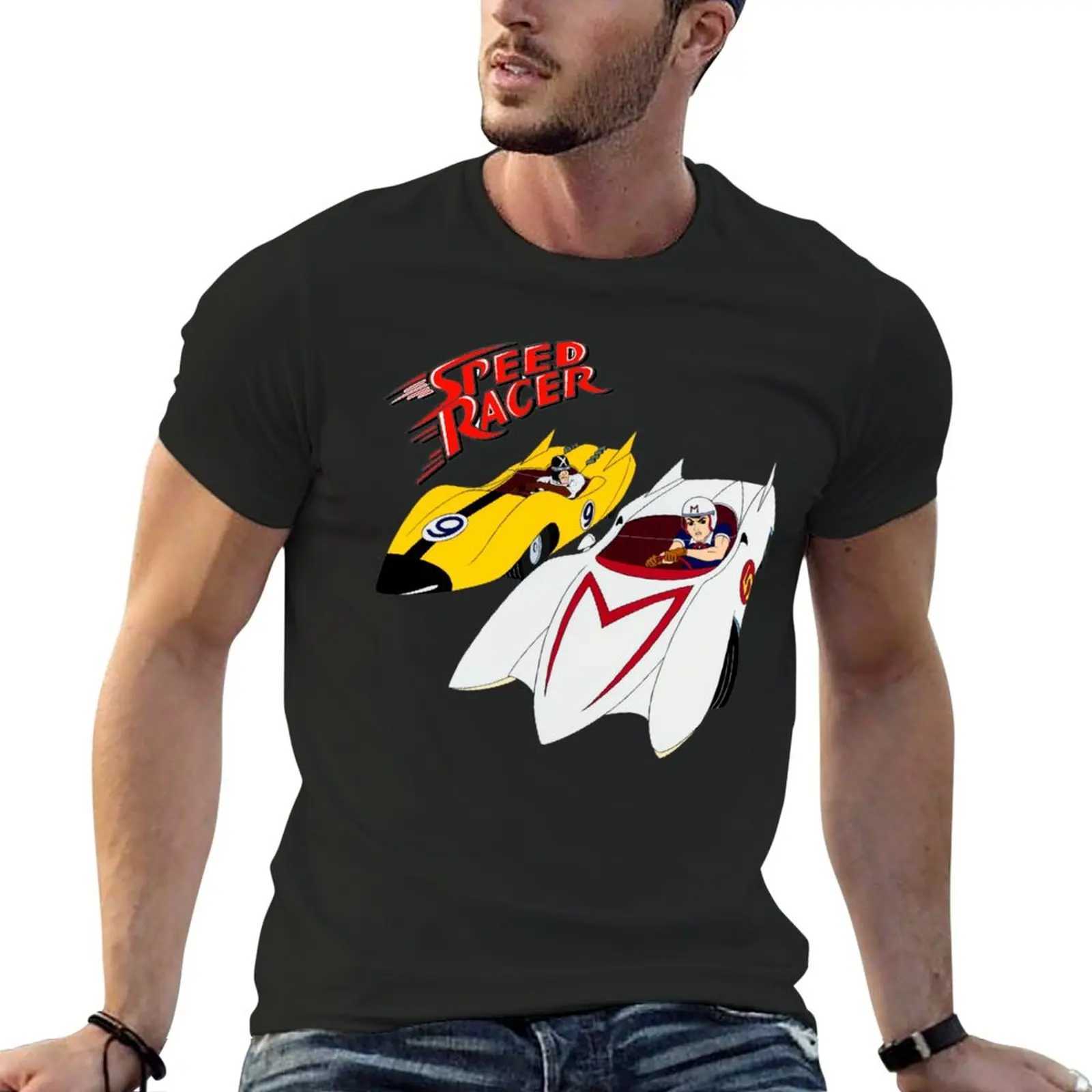 New Speed Racing - Racing X T-shirt Plus Large Top Quick Drying T-shirt Korean Fashion T-shirt Pure White T-shirt Mens Style W241223