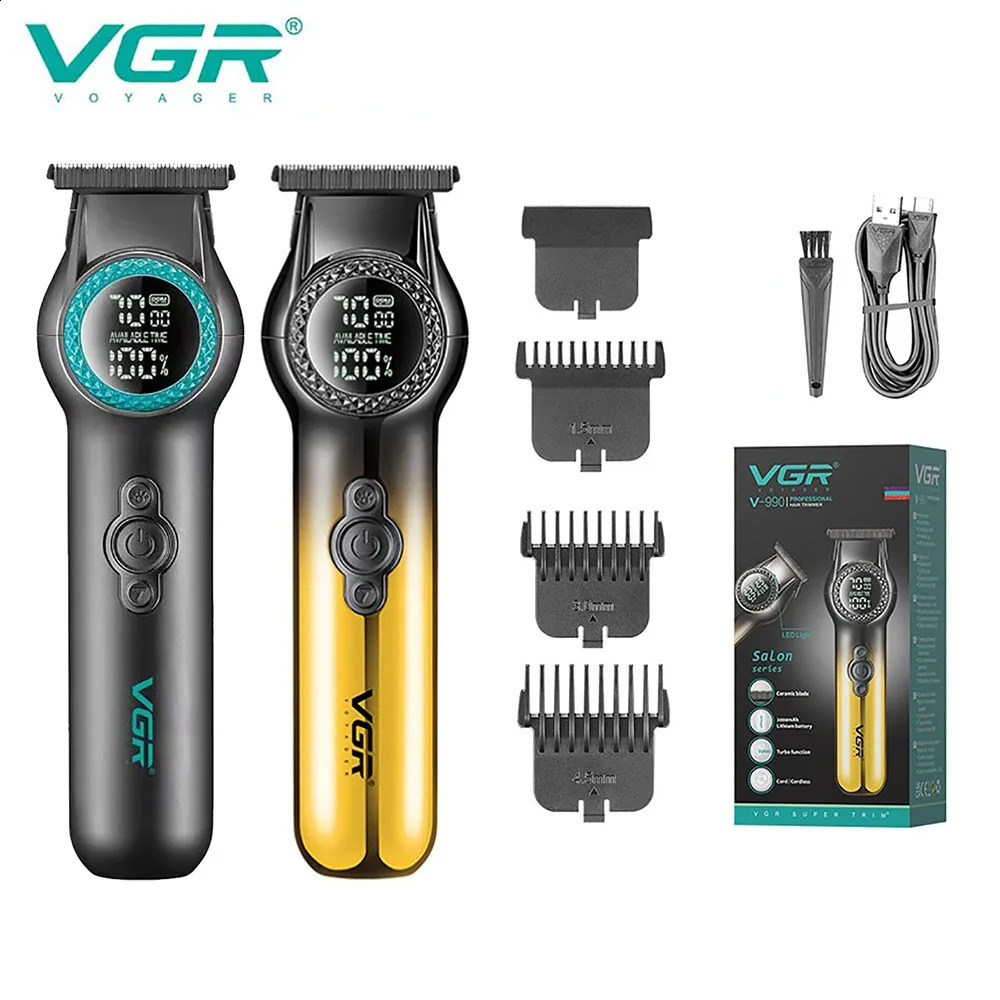 VGR Hair Trimmer Cordless Hair Cutting Machine Barber Electric 8000 RPM Hair Clipper Professional Haircut Trimmer for Men V-990 241224