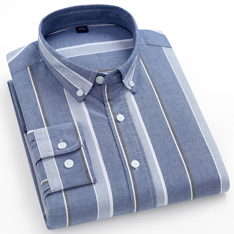 H573 Men's slim fit cotton cufflink shirt long sleeve business suit solid color