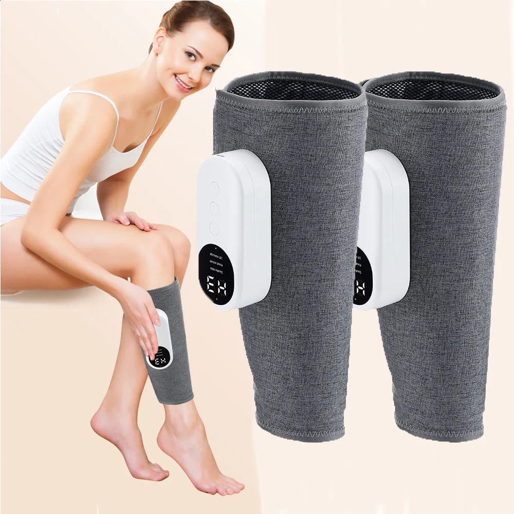 Eletric 360° Air Pressure Calf Massager Wireless Leg Massage 3 Mode Airbag Compresstion Relax Foot Calf Muscle Blood Circulation 241224