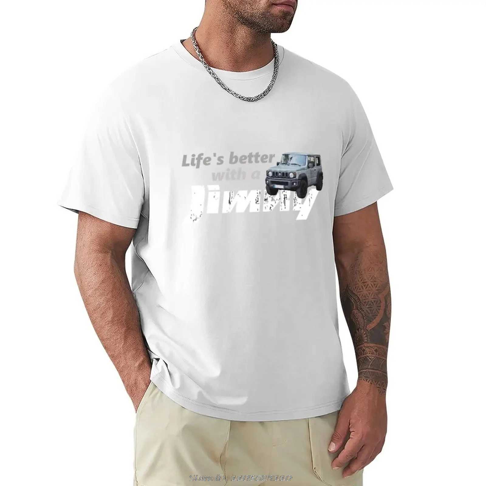 Jimny T-shirt summer clothing shirt plain weave T-shirt heavy-duty T-shirt mens clothing T-shirt W241223