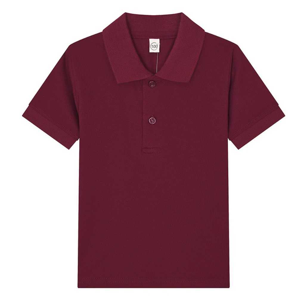 Childrens Clothing Classic Polo Childrens Summer Short sleeved Polo Shirt Childrens Cotton T-shirt Sportswear 3-14 Years W241223