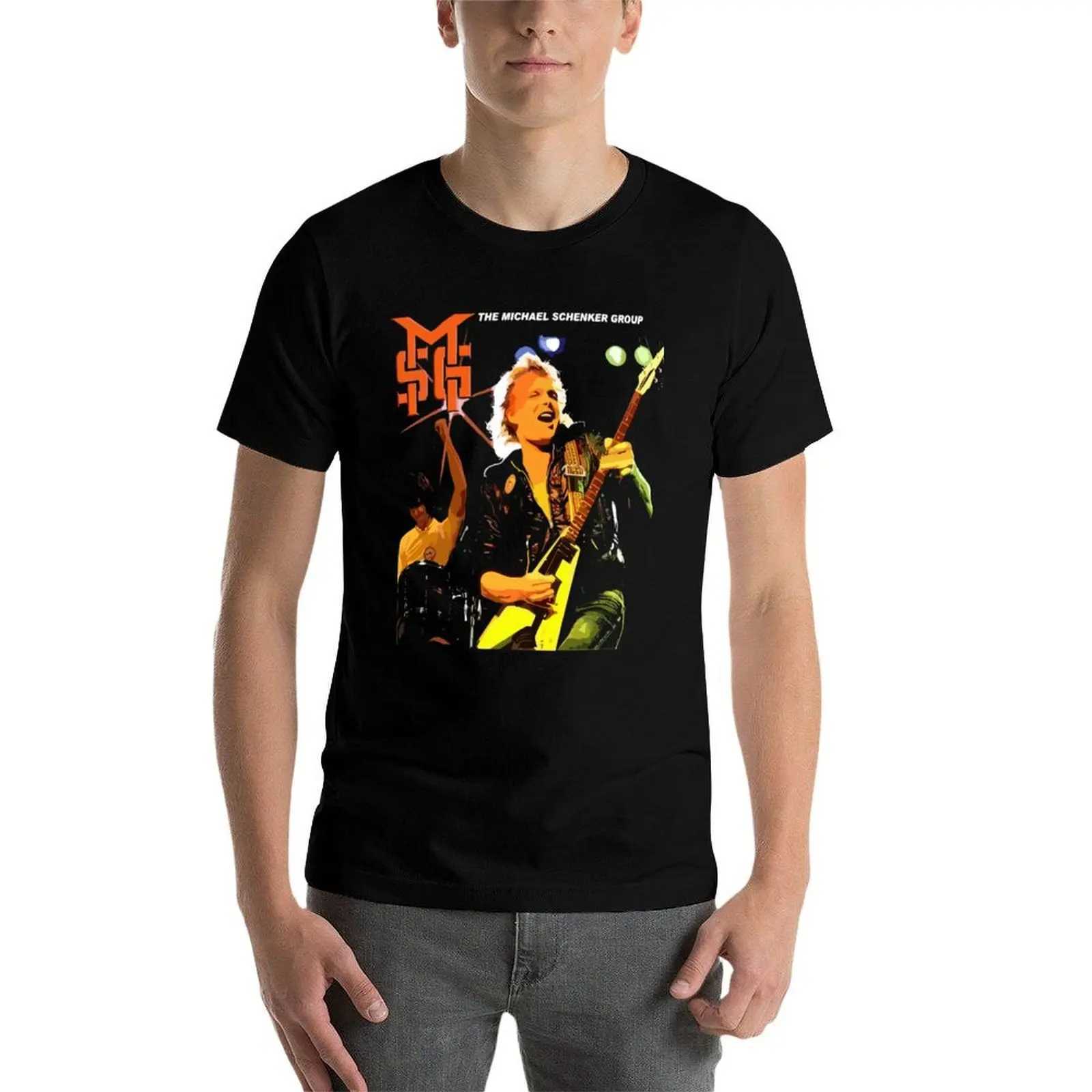 Michael Schenck Group Music T-shirt Street Wear Summer Cute Top Pure White Mens Wear W241223