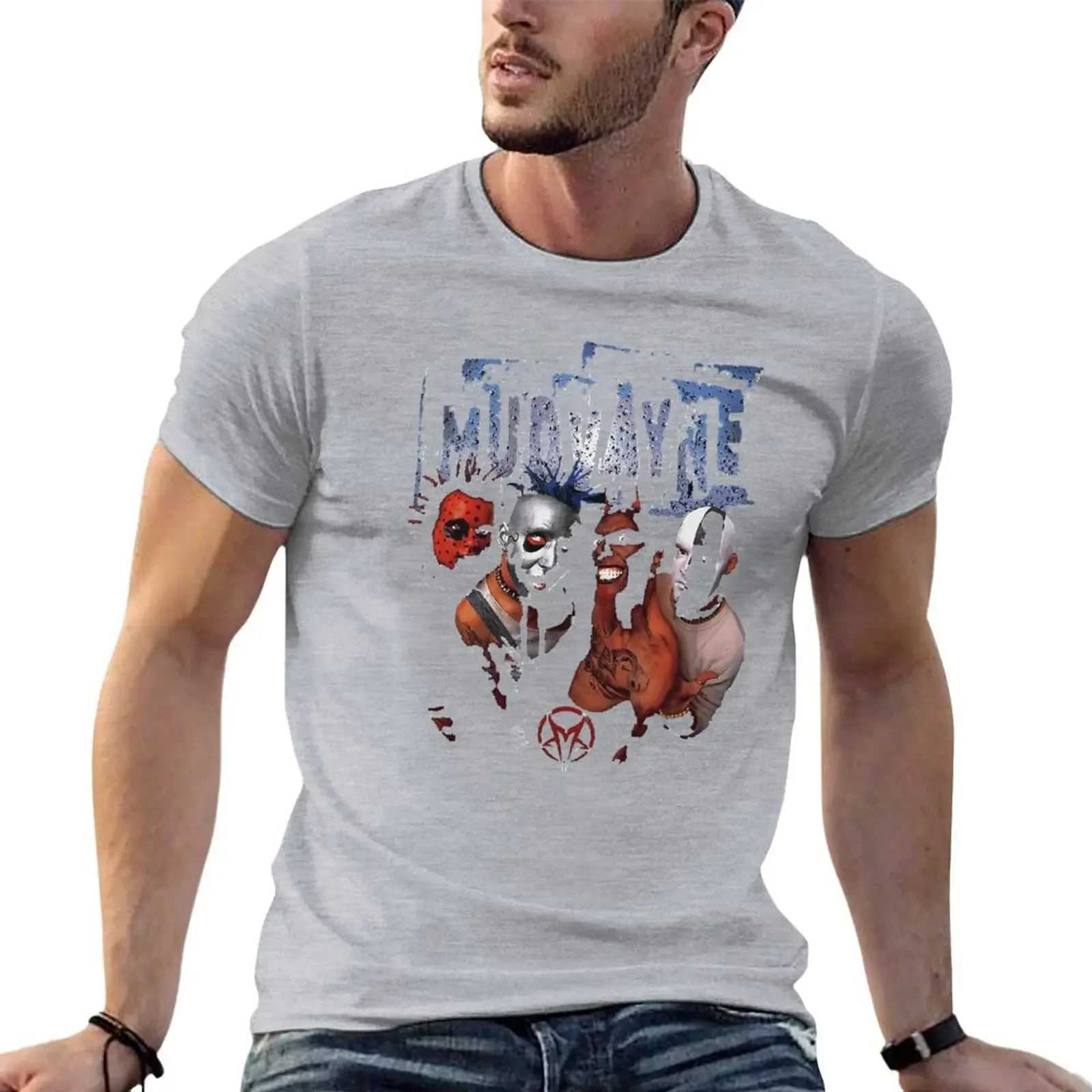 Band Heavy Mudvayne Classic T-shirt tee plain mens sports short sleeved cotton new arrivals round neck dress fashion W241223