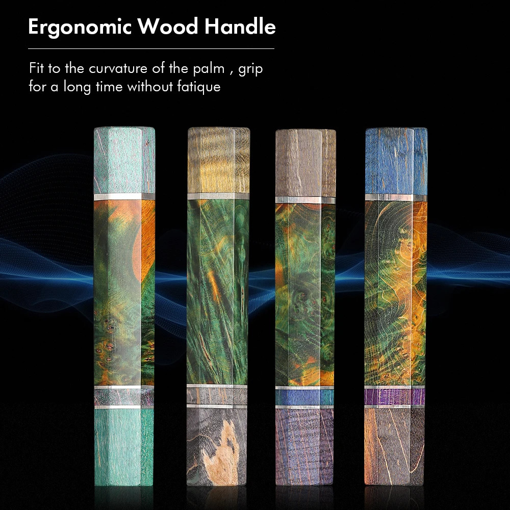 TURWHO 5 Japanese Hand Forged Kitchen Practical Knife Damascus Steel Chef Knife Fruit and Meat Cooking Tool Stable Wooden Handle 241224