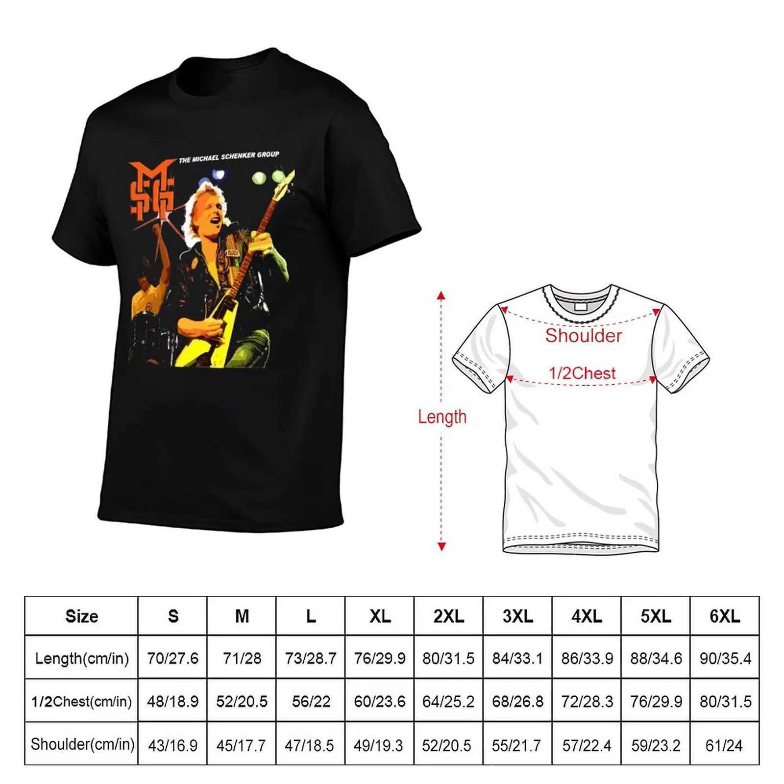 Michael Schenck Group Music T-shirt Street Wear Summer Cute Top Pure White Mens Wear W241223