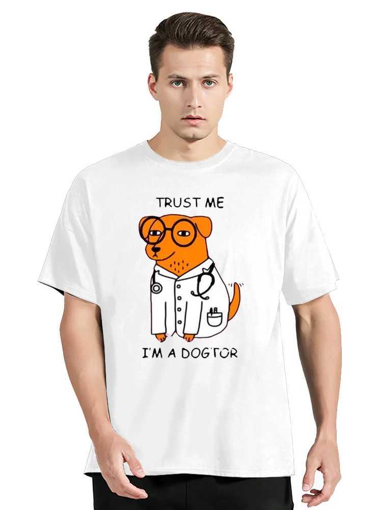Believe me I am a doctor a student nurse a T-shirt girl designing your pure cotton shirt womens shirt W241223
