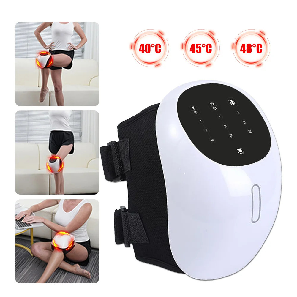 Air Pressure Knee Massager Infrared Heat Vibration Knee Pain Relief for Swelling Stiff Joints Stretched Ligament Muscle Injury 241224