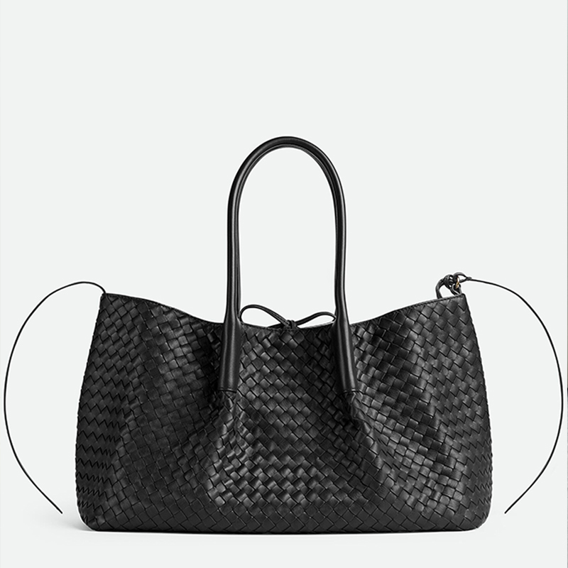 Intrecciato weave shoulder bags designer women bag cowhide suede double sided tote bag large handbag removable internal zipper pocket magnetic buckle totes purses