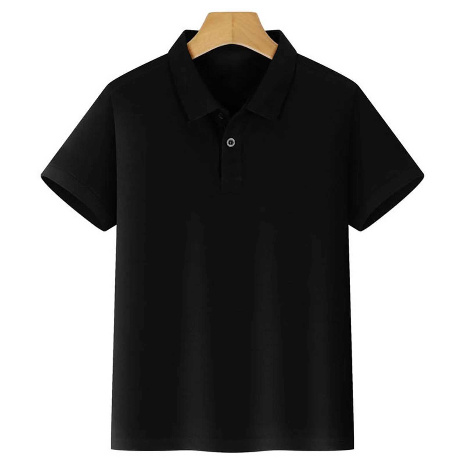 Boys casual classic design slightly elastic cotton polo indoor and outdoor childrens clothing for spring and summer W241223