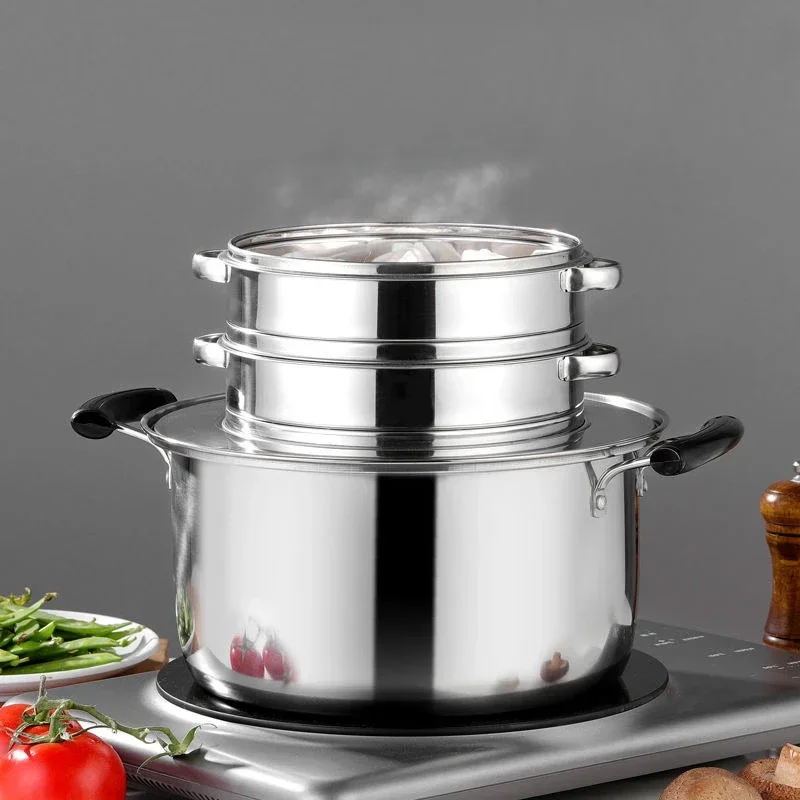 Steam separator Steaming Cage Special Bottom Pot Steamed Dumplings Xiaolongbao Steamer Circular stainless steel evaporator rack