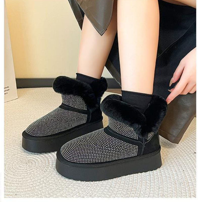 New Rhie Decoration Women's Ankle Warm Plush Water Proof Winter 2025 Hot Sale Casual Comfortable Women Snow Boots