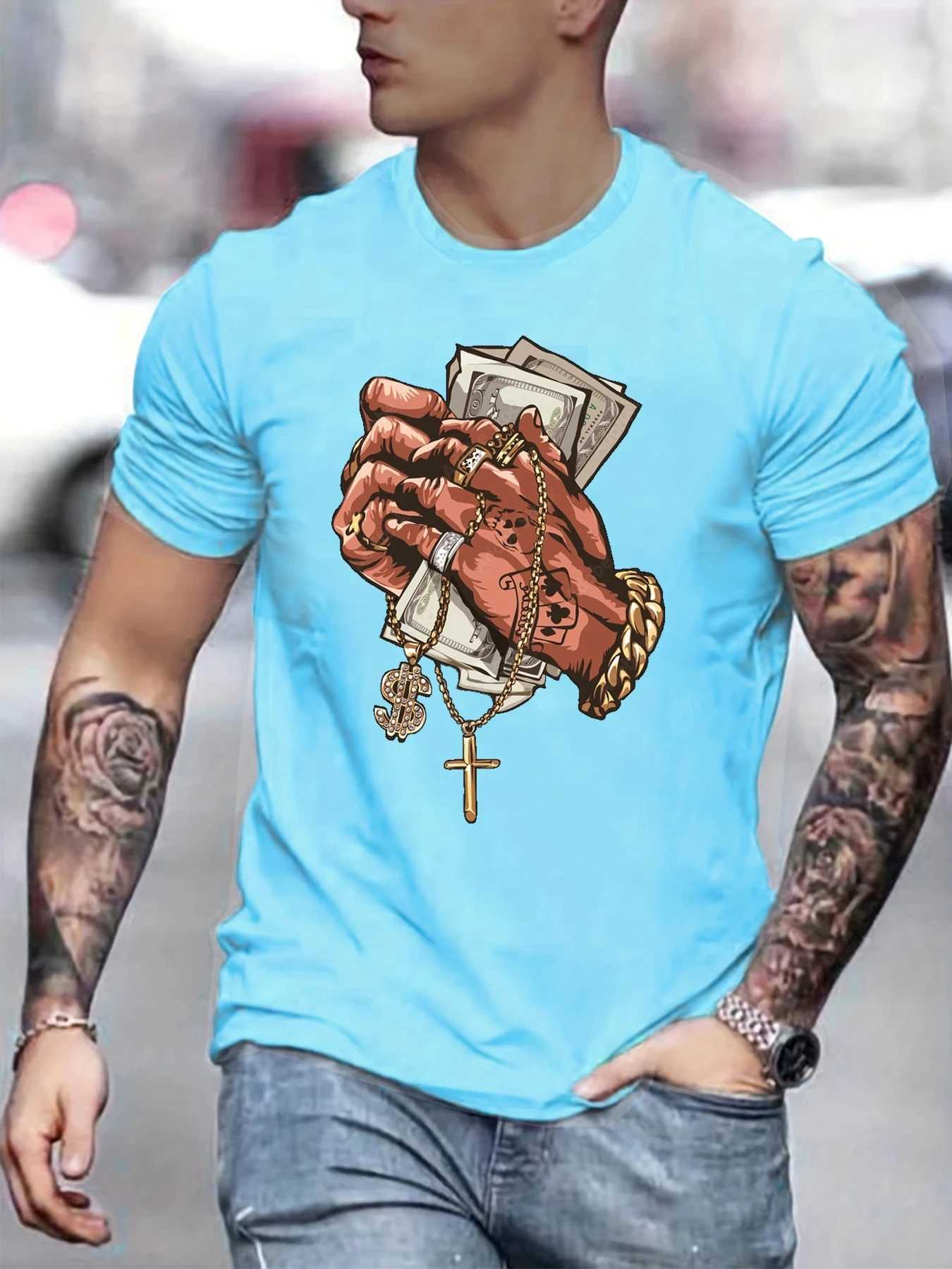 Short sleeved mens sports T-shirt Paris 3D printed simple design fashionable brand clothing casual set new spring/summer W241223