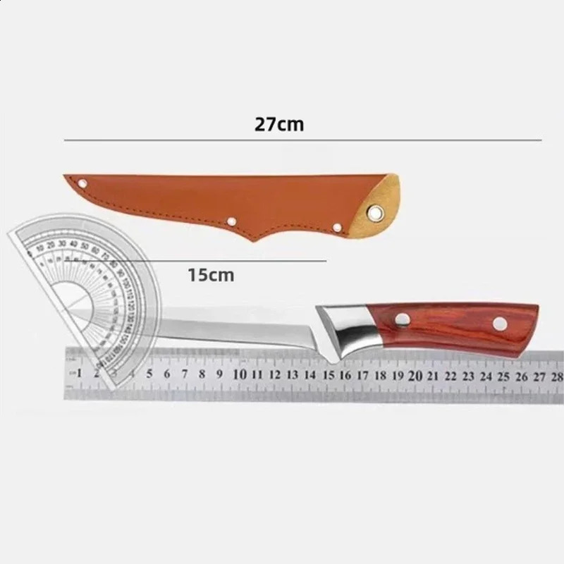 Professional meat butcher knife thick bone knife kitchen knife hand forged Srbian chef specific knife 241223CJ