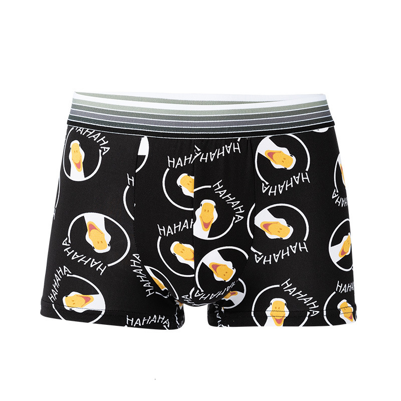 Man Women Modal Cute Lovely Cat Cartoon Underwear Fashion Personality Middle Waist Elasticity Breathable Panties Boxers