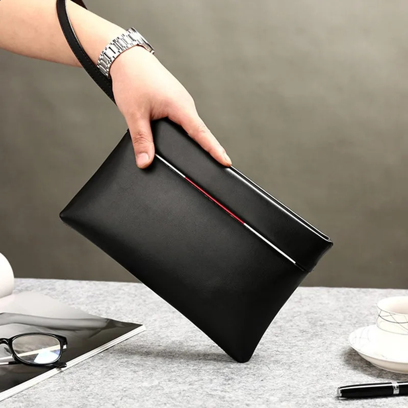Bag For Men Fashion Solid Color Large Capacity Mens Handbag Wallet Card Bag Bolso Hombre Clutch Wallet For Men Bolso Hombre 241224