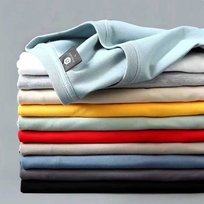 Summer clothing mens T-shirt mens T-shirt pure cotton short sleeved T-shirt womens top mens oversized 4XL 5XL 2024 new item W241223
