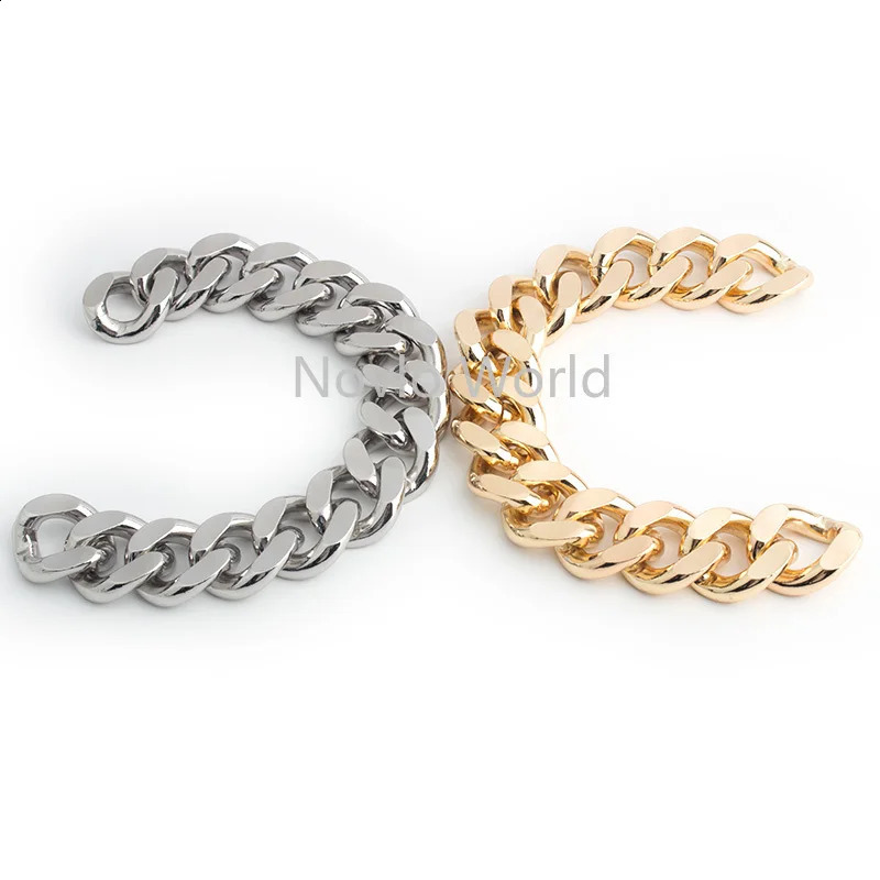 Nolvo World 1-3 meters thick 30mm wide gold/silver coin bag strap used for cross body bag womens aluminum chain 241223