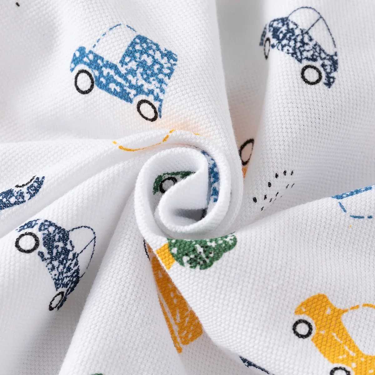 Summer boys polo shirt short sleeved childrens shirt car wearing pattern 90-130cm childrens T-shirt soft boys clothing boys shirt W241223
